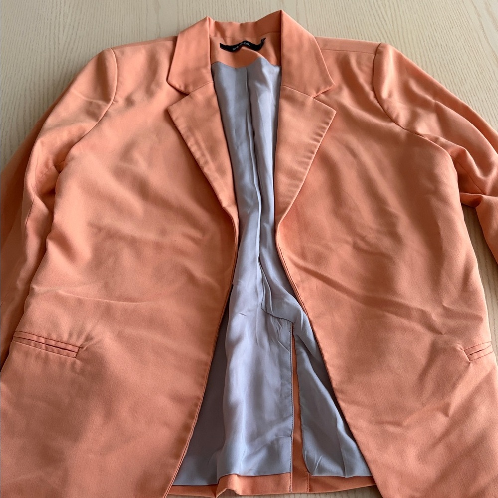 Ark & Co Coral and Beige Blazer